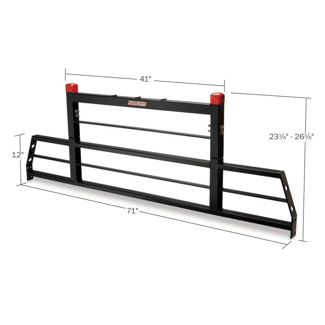 1908 – WEATHERGUARD Headache Rack, Black Steel Requires Headache Rack Mounting Kit Depending On Appl - view 2